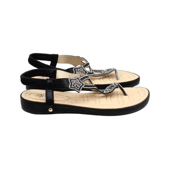 GC SHOES Women Black Sandals - Picture 2 of 8